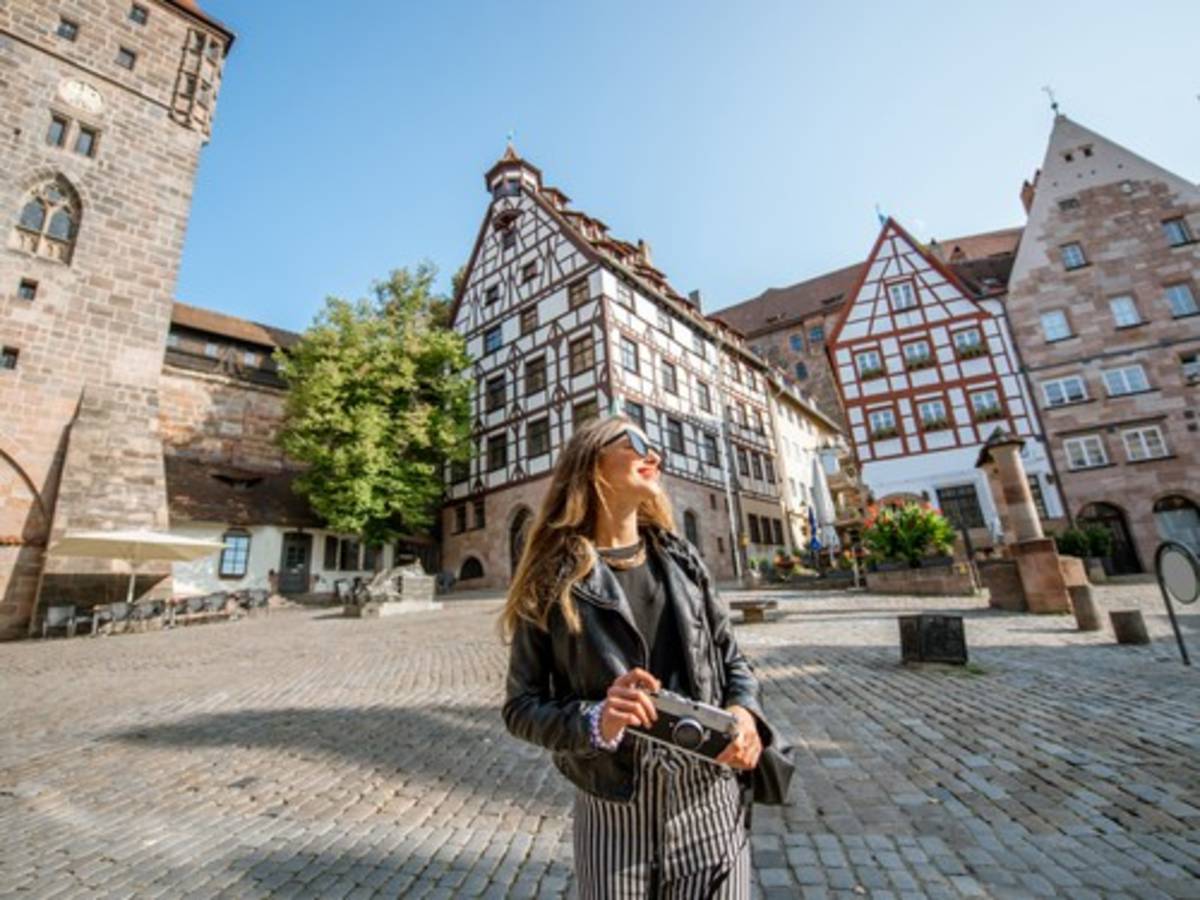 TEFL teacher exploring Nuremberg's historic old town while living and teaching in Germany.
