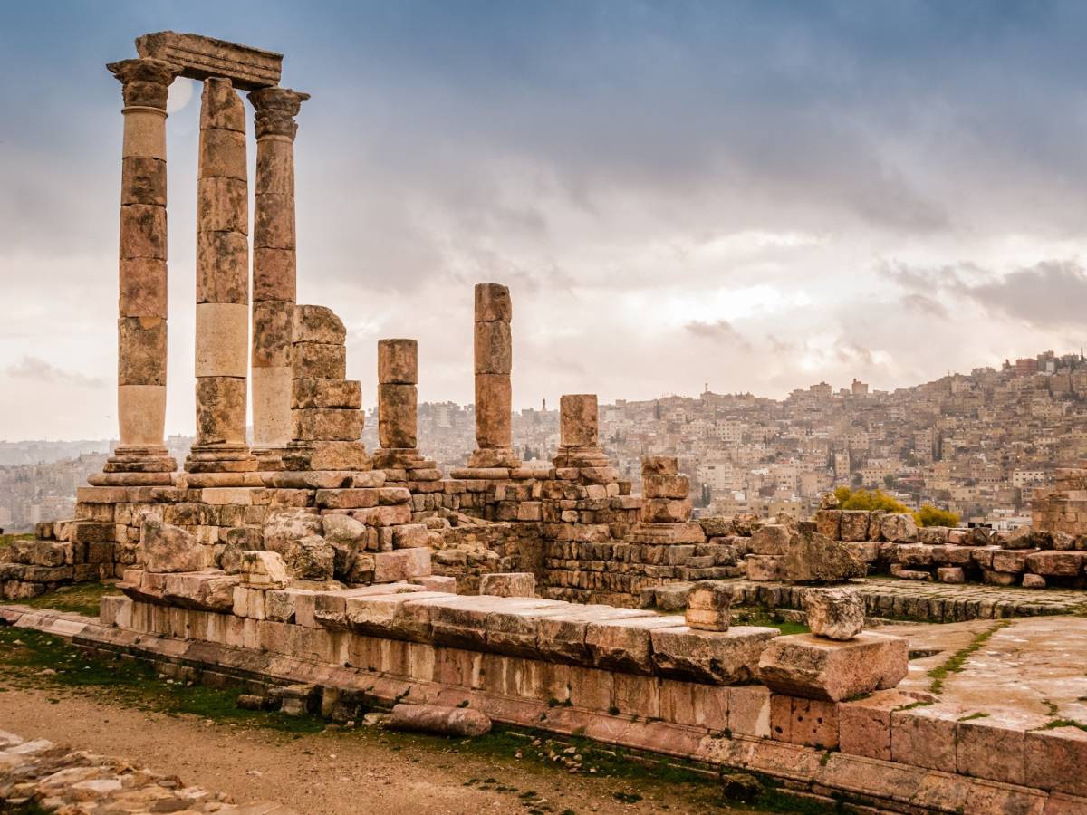 Temple ruins in Amman, Jordan