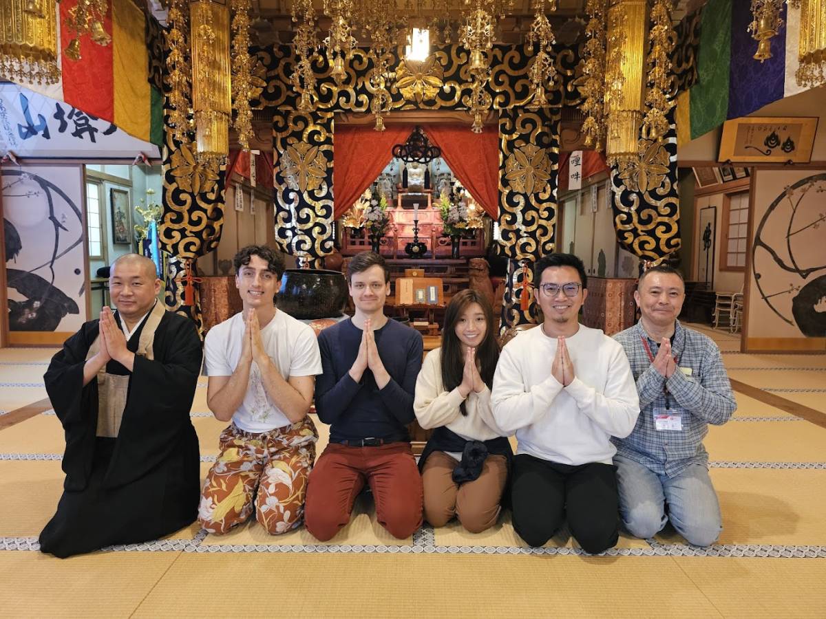 Temple visit and meditation