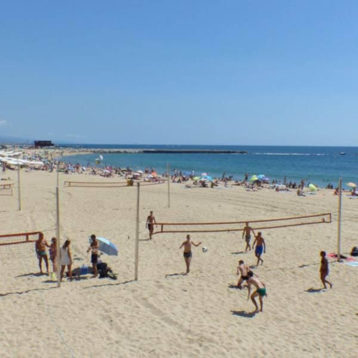 The beach