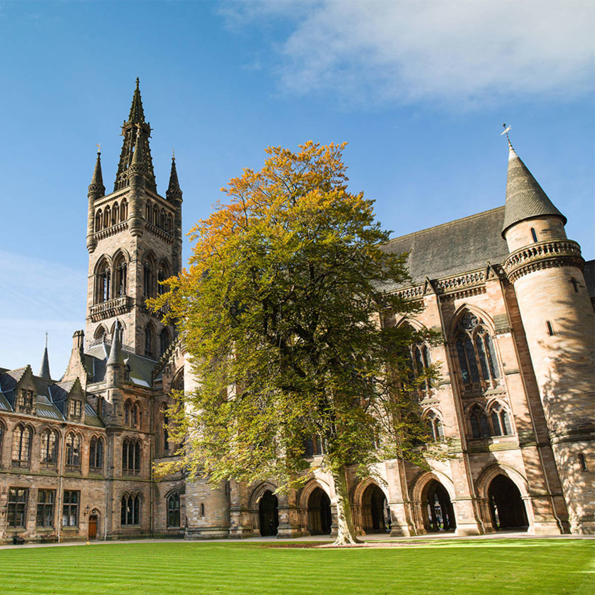 The campus of the University of Glasgow