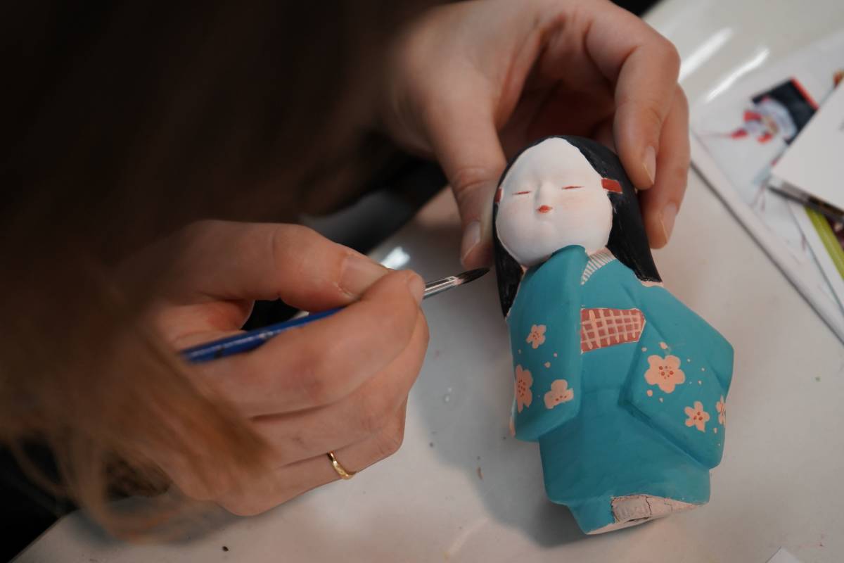 Traditional craft in Hakata "Hakata Doll"