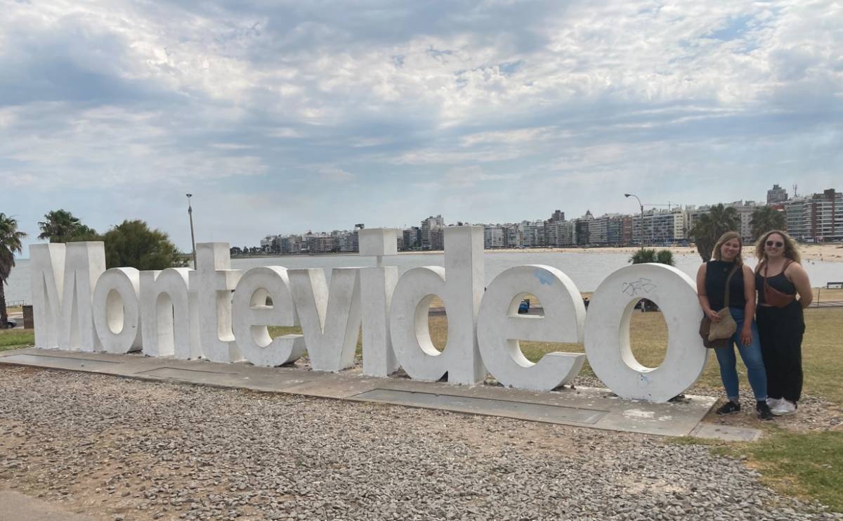 Urban view of downtown Montevideo, Uruguay