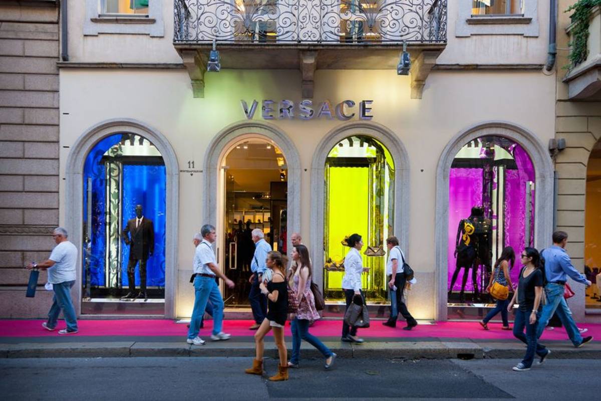 Versace store in Milan