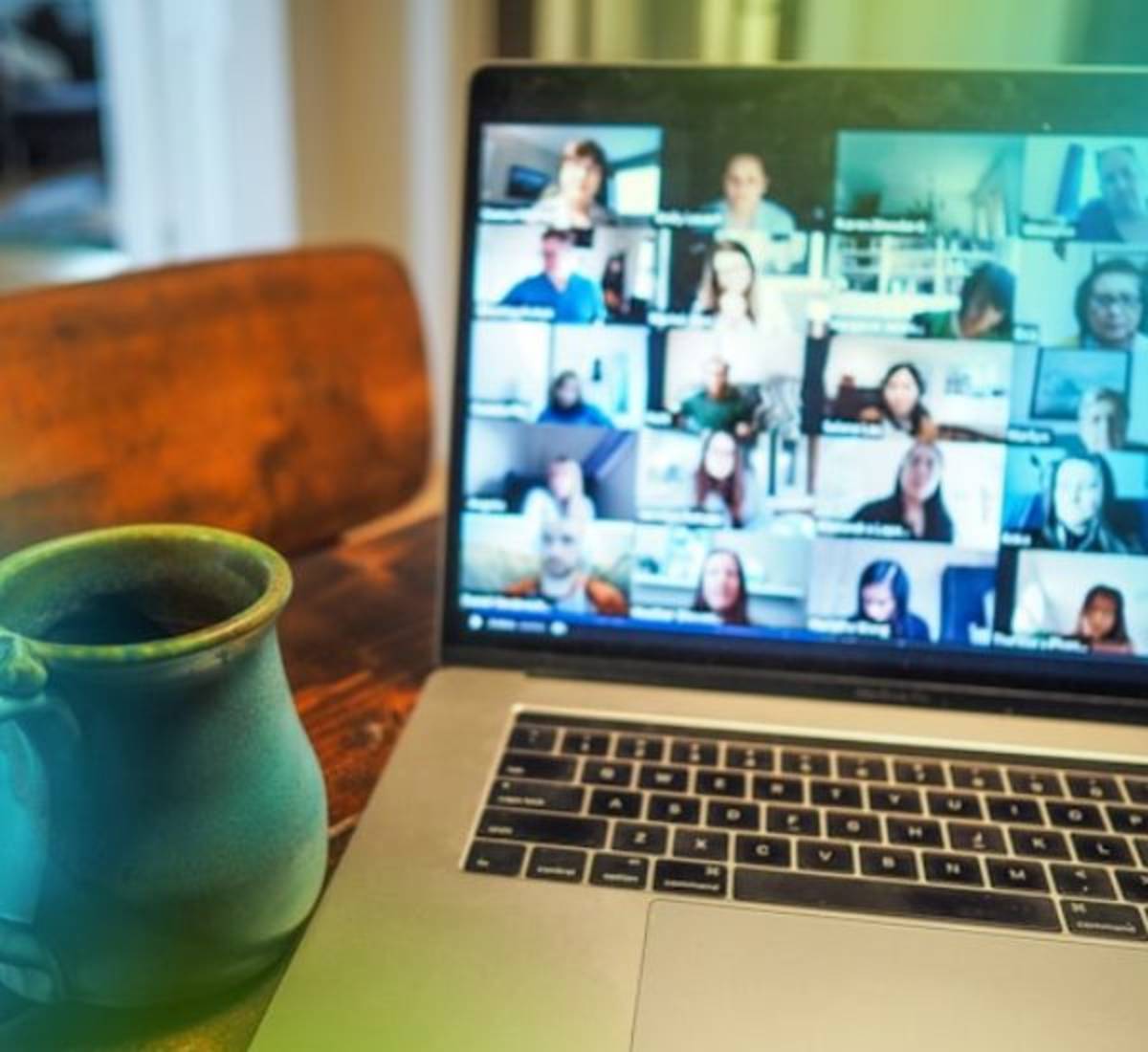 Virtual interns during a social event