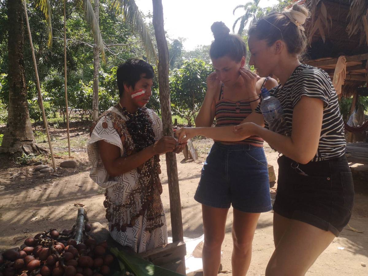 Visiting local indigenous community