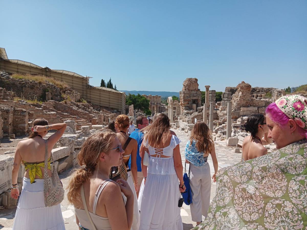 Walking Through the Ruins of Pompeii