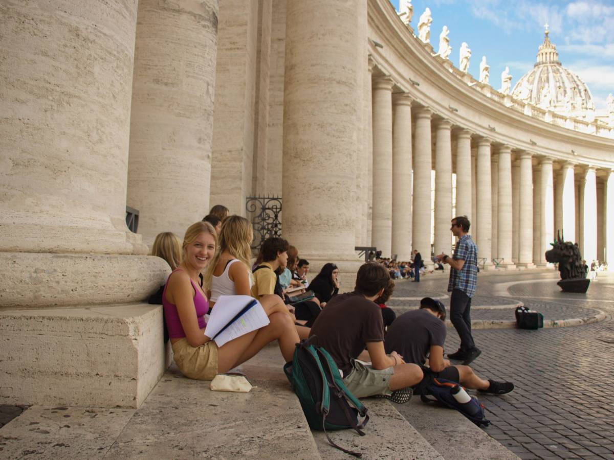 We stay in a hotel steps from here. Class is Inside Vatican City