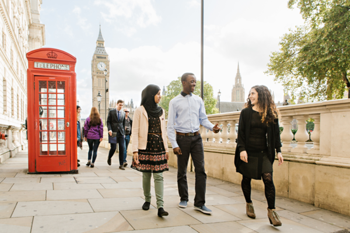 Westminster students London Big Ben