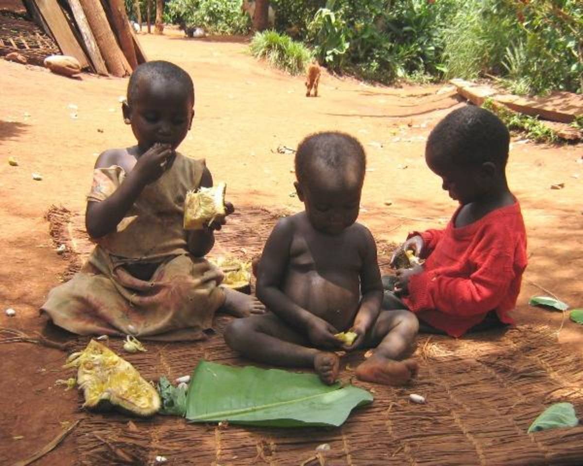 Volunteers work with needy and orphaned children in Uganda, Africa