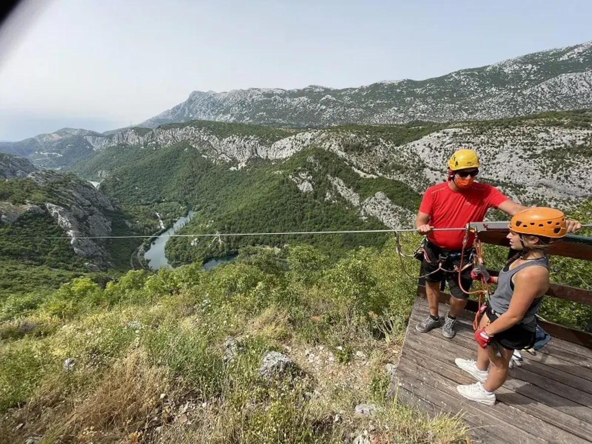 Zip lining