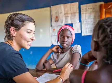 teaching in classroom