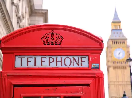 red telephone booth