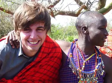 Kaya Responsible Travel participant with the locals