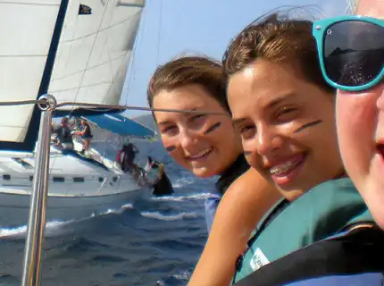 Group of Friends sailing