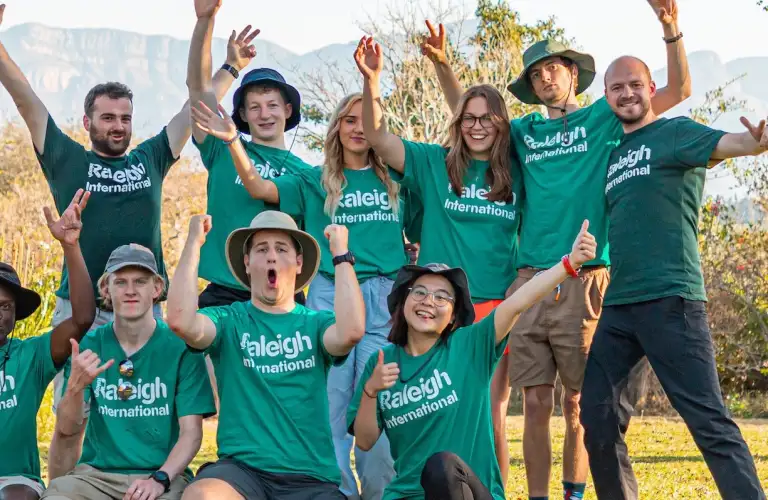 Raleigh International volunteers