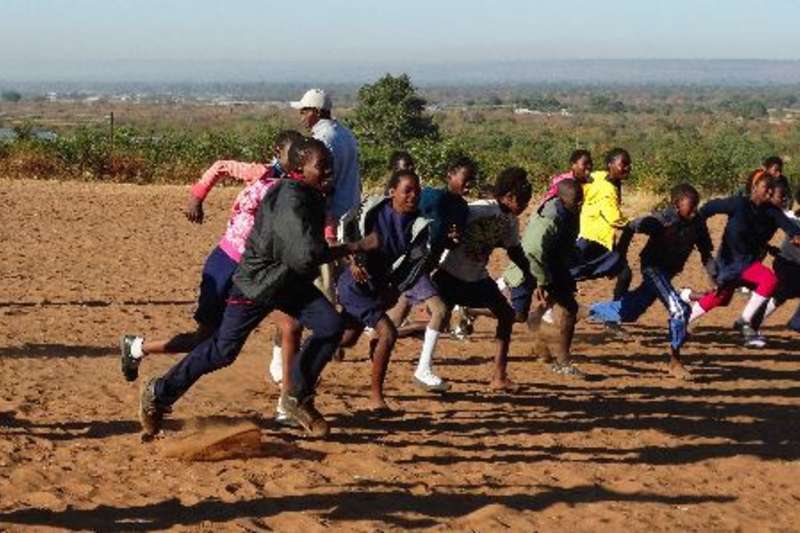 Zambia sports kids running