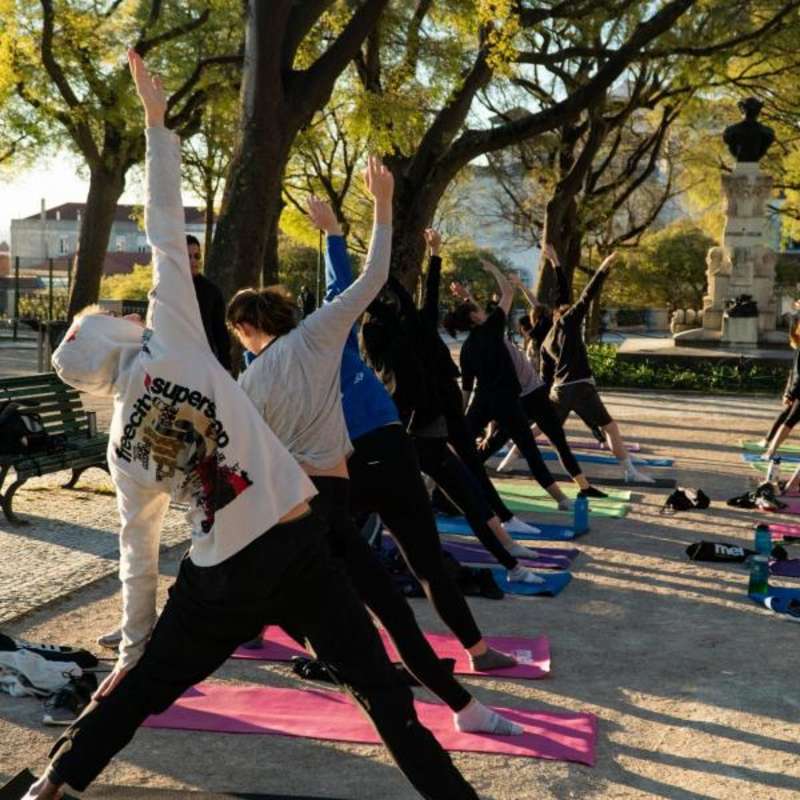 Morning yoga