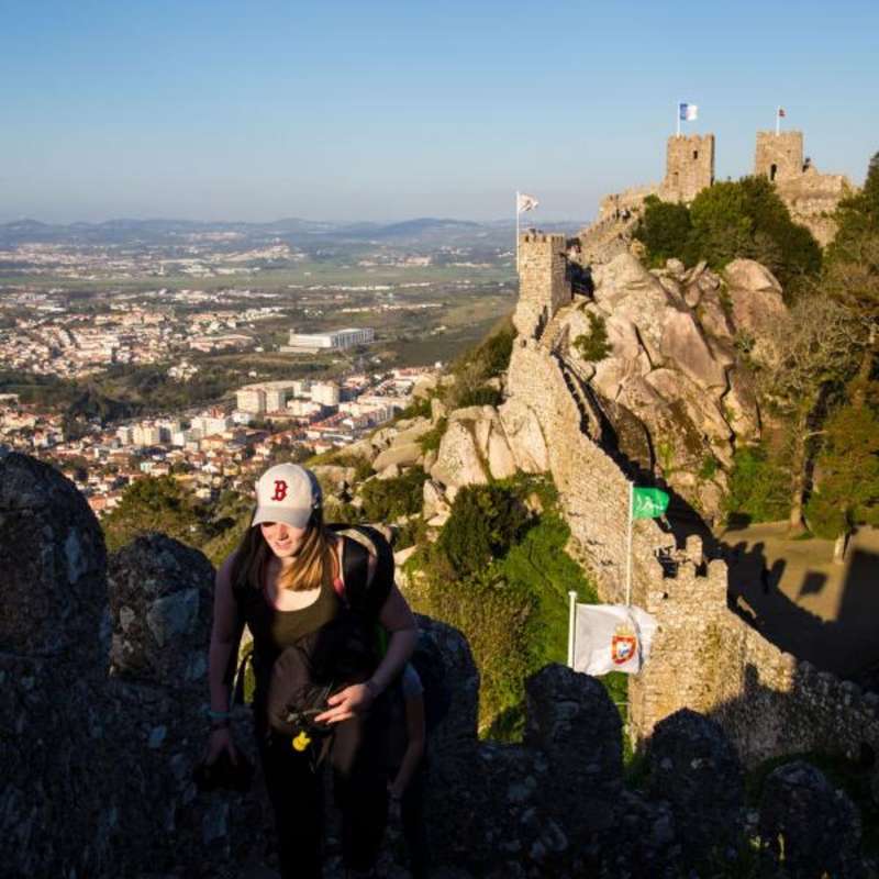 hiking in Lisbon.
