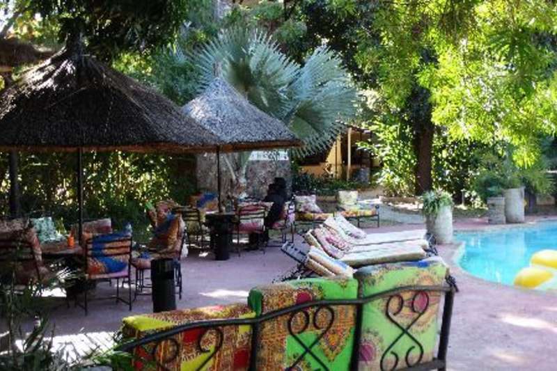 View of pool area Zambia