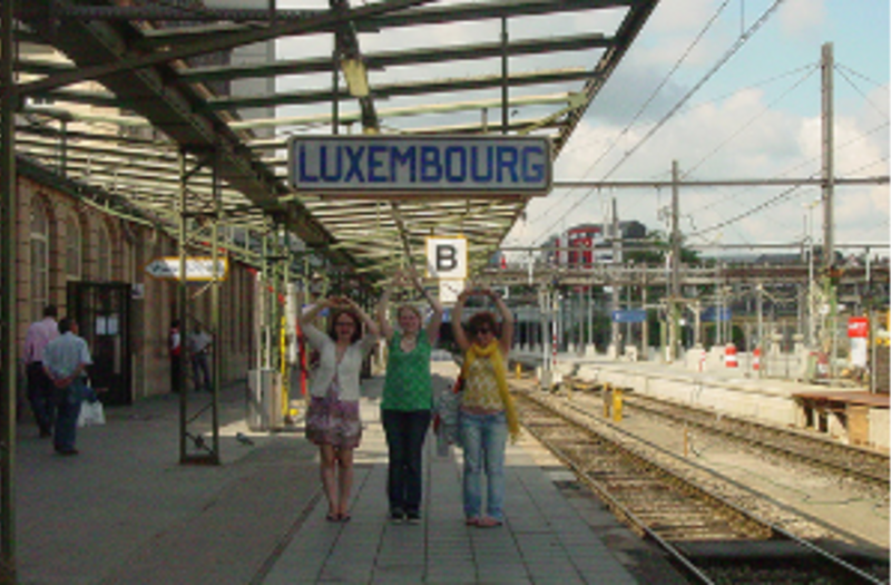 Train station in Luxembourg