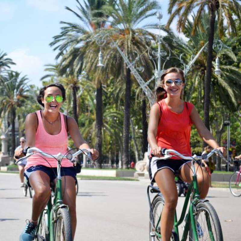 Barcelona, Spain, Teen Travel, Biking, Palm Trees