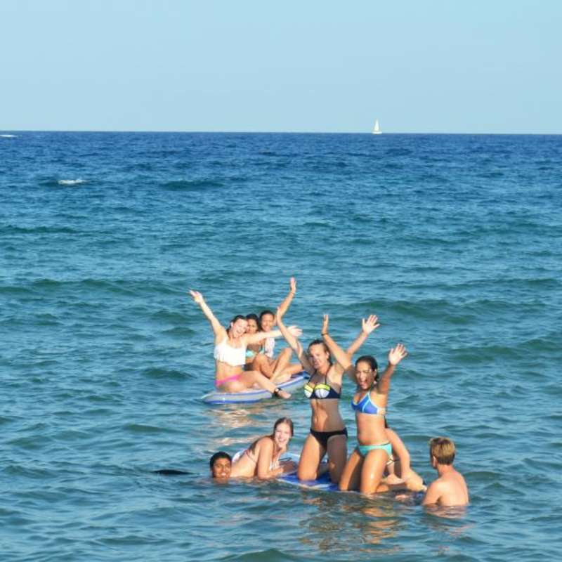 Barcelona, Spain, Teen Travel, Beach, Swimming, Ocean, Barceloneta