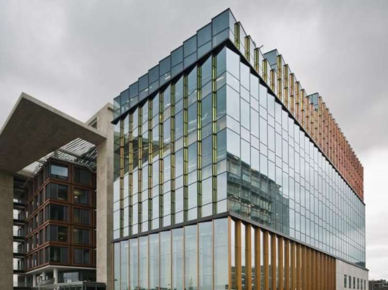 A building of the Conservatorium van Amsterdam school campus.