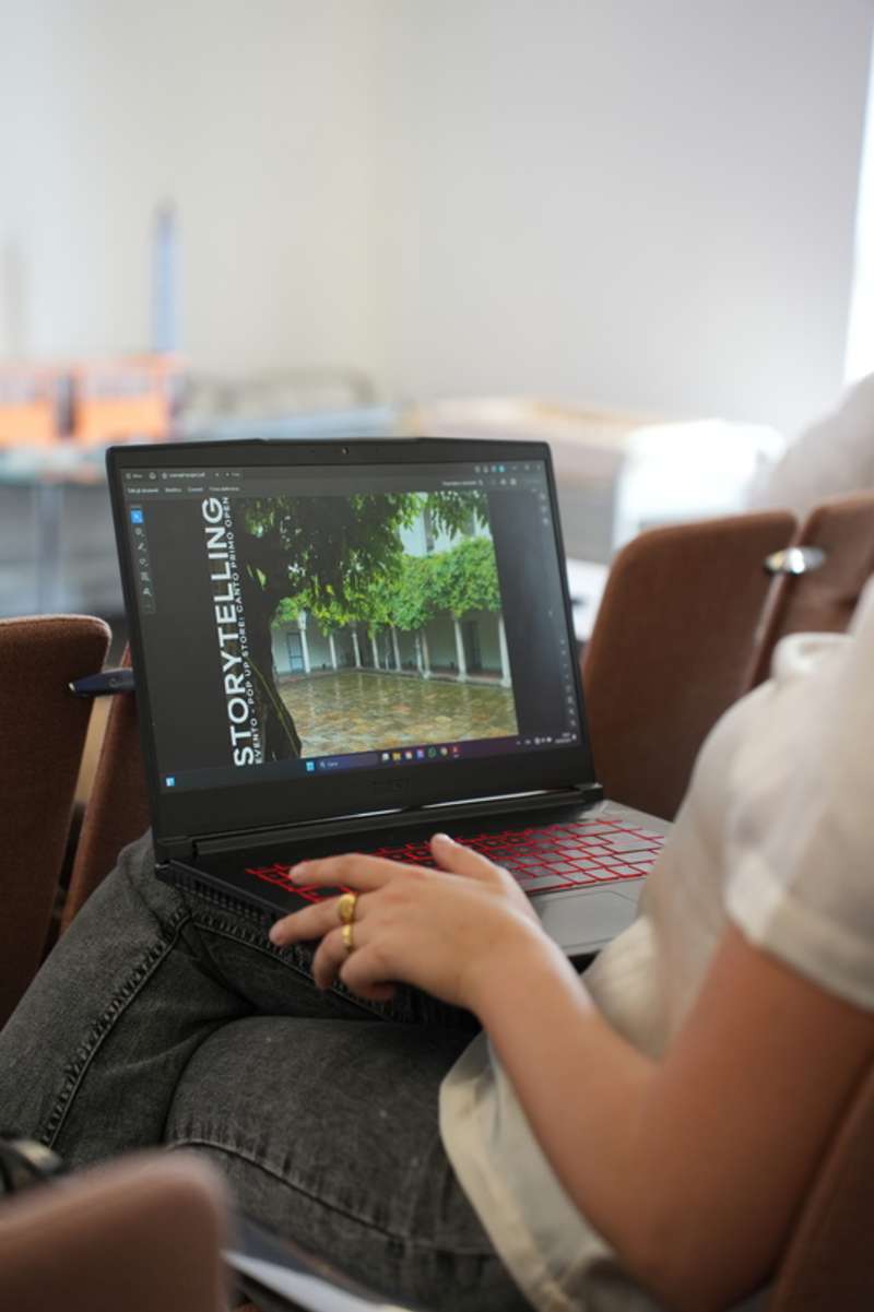 A computer screen showing an interior design project