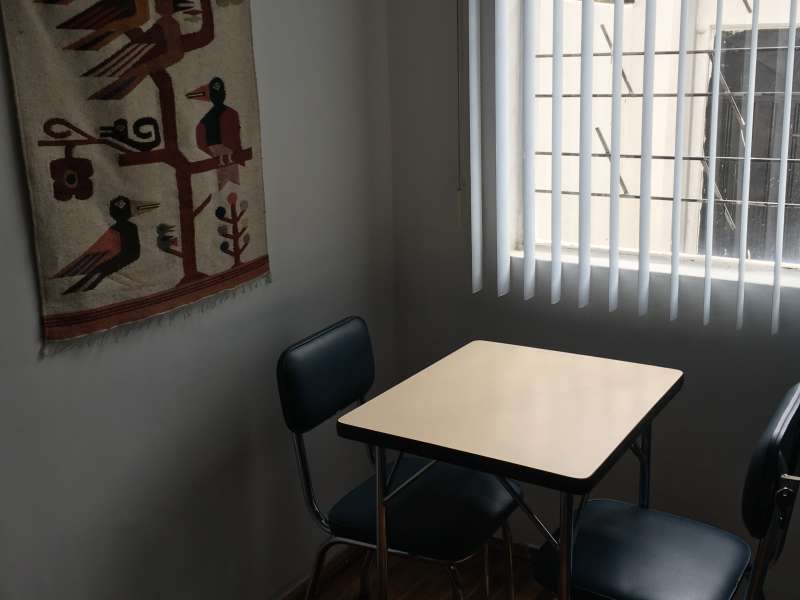 A picture of the desks our interns used to teach students in Ecuador!