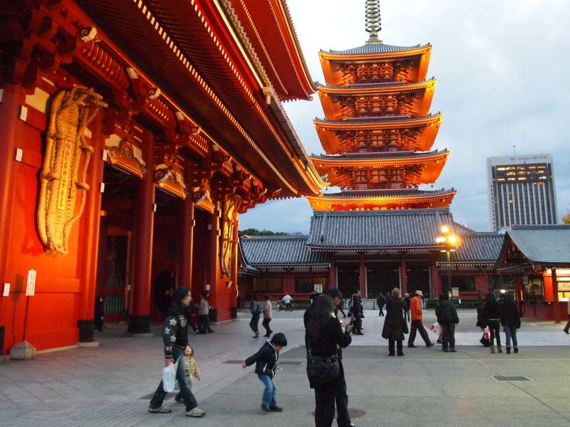 A temple in central Tokyo