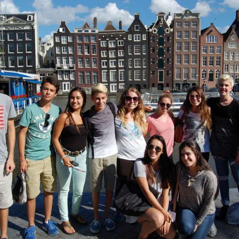 Amsterdam, Netherlands, Holland, Damrak, Canals, Teen Travel