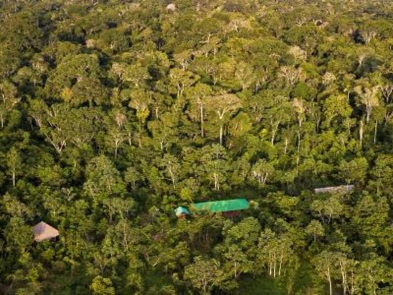 Aerial image of ASA's field station Finca Las Piedras