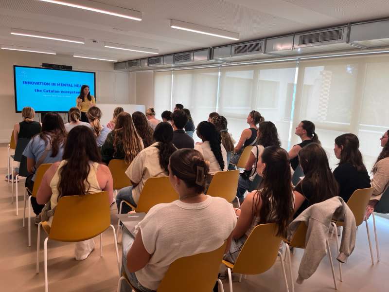 AIFS Abroad Comparative Healthcare students visiting TECSAM in Barcelona, Spain