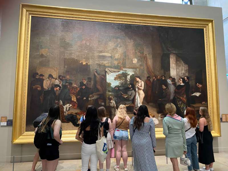 AIFS Abroad European Art and Culture students in Paris, France at museum