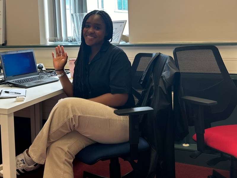 AIFS Abroad intern at the office in Galway, Ireland