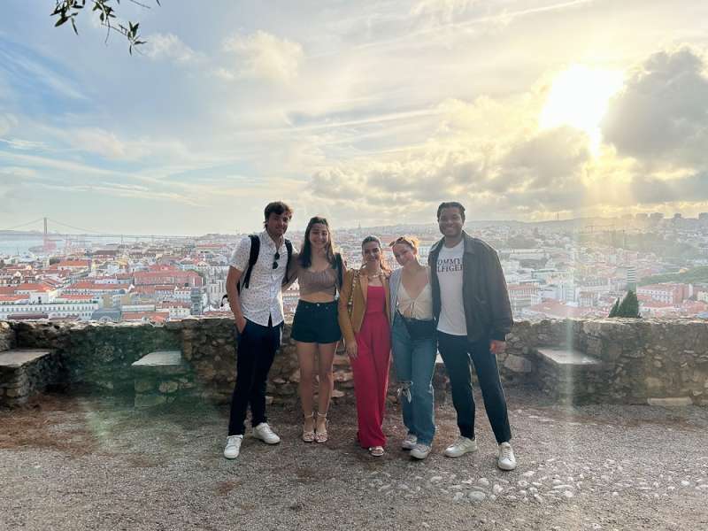 AIFS Abroad interns in Lisbon, Portugal