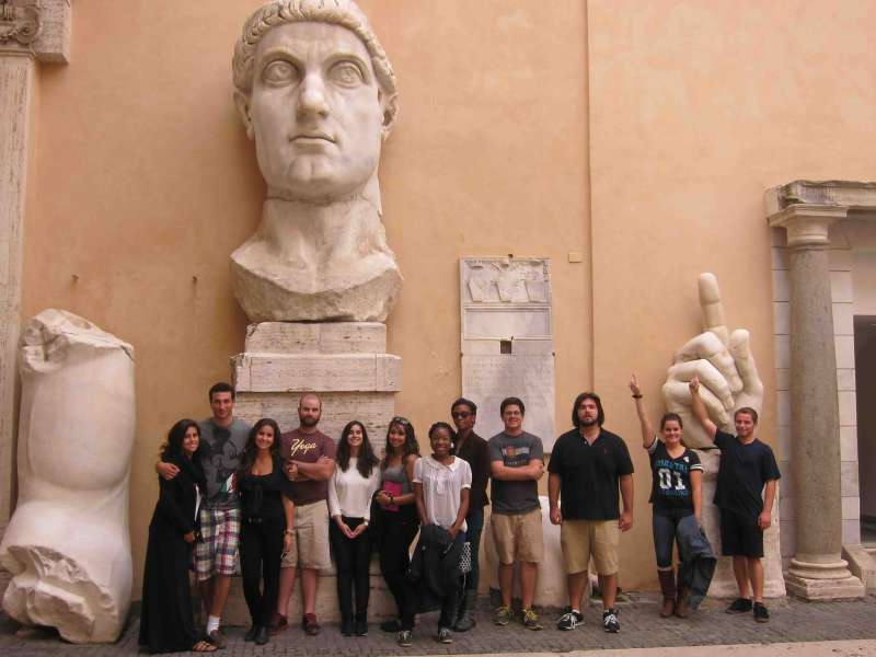 AIFS Abroad participants at museum in Rome, Italy