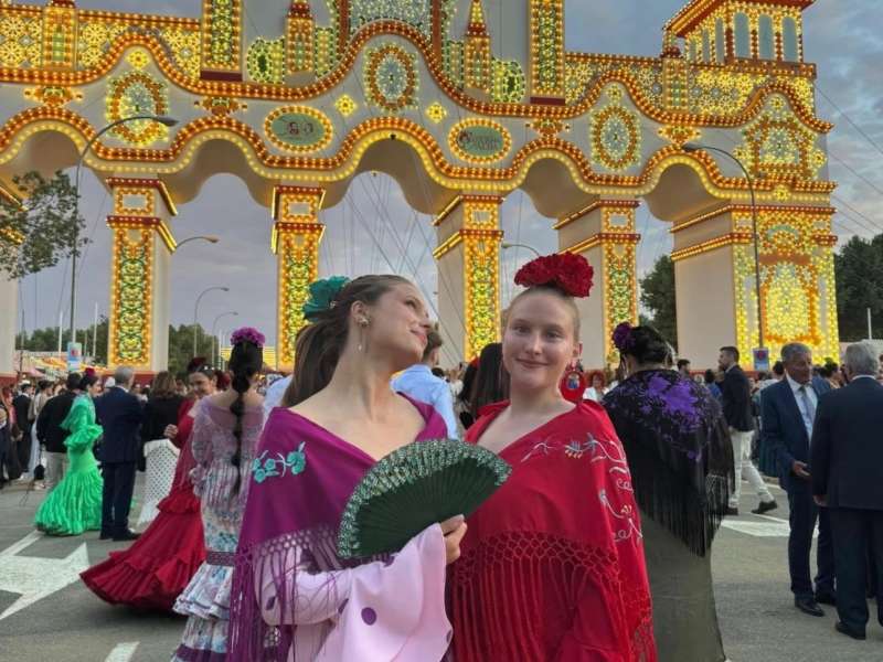 AIFS Abroad participants enjoying a cultural celebration in Seville, Spain