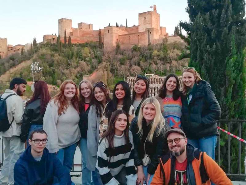 AIFS Abroad participants in Granada, Spain