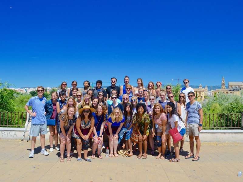 AIFS Abroad participants in Granada, Spain