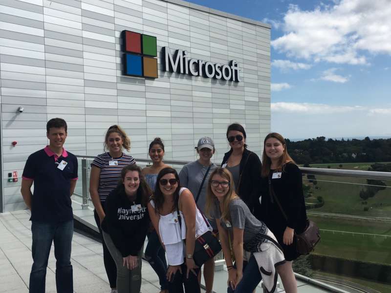 AIFS Abroad participants in Ireland on a visit to the Microsoft office in Dublin