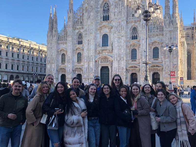 AIFS Abroad participants in Milan, Italy