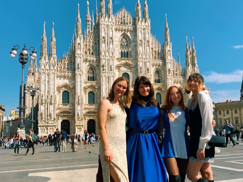 AIFS Abroad participants in Milan, Italy