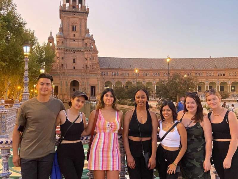 AIFS Abroad participants in Seville, Spain