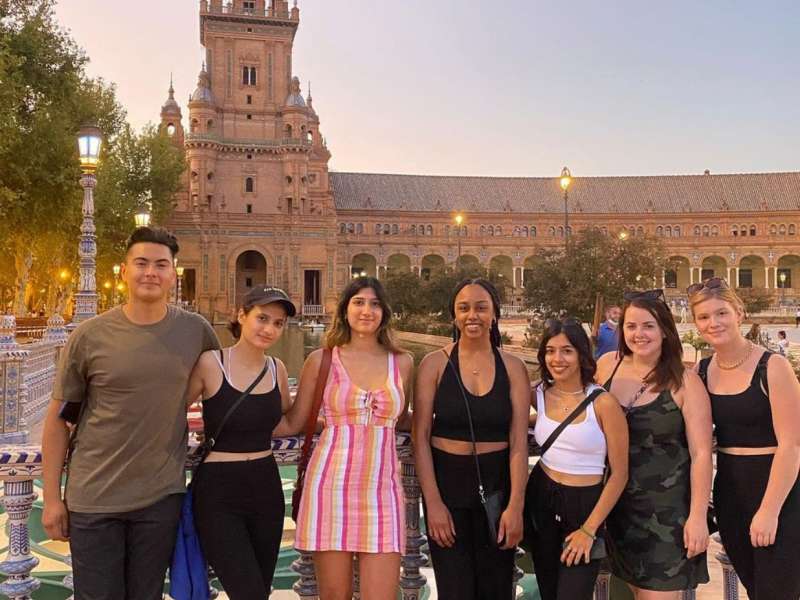 AIFS Abroad participants in Seville, Spain