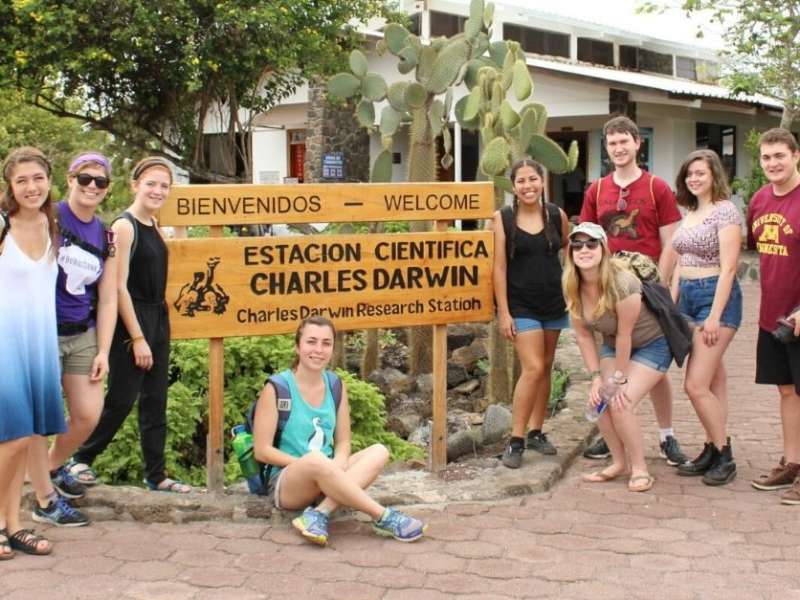 AIFS Abroad student in the Galápagos Islands, Ecuador