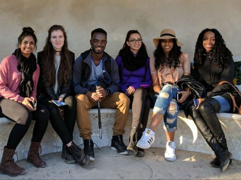 AIFS Abroad students in Barcelona, Spain