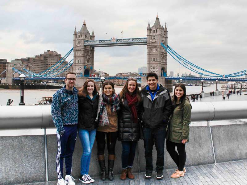 AIFS Abroad students in London, England