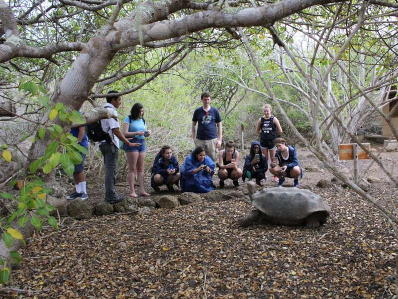AIFS Abroad students in the Galápagos Islands, Ecuador